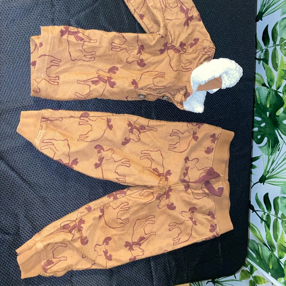 18 month 2 piece fender neutral winter set with Sherpa collar